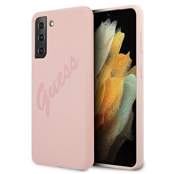 Guess Skal Galaxy S21 Plus Script Vintage - Rosa