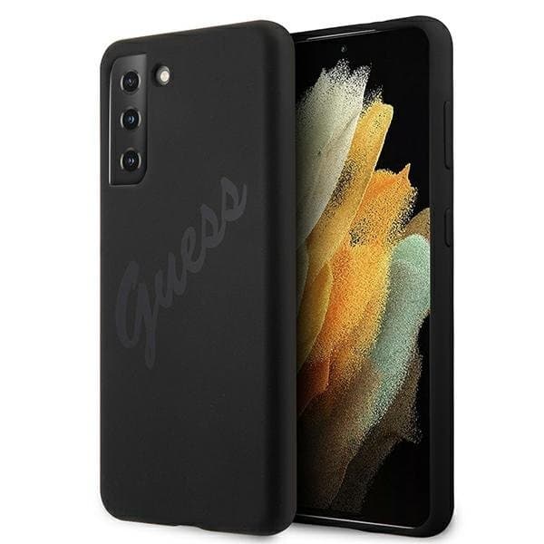 Guess Skal Galaxy S21 Plus Script Vintage - Svart