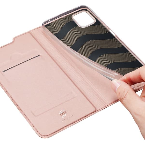 Dux Ducis - Skinpro Plånboksfodral Galaxy A22 5g - Rose Guld