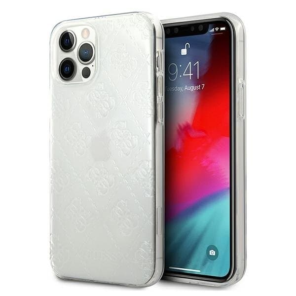 Guess iPhone 12 Pro Max Skal 3D Pattern Collection - Transparent