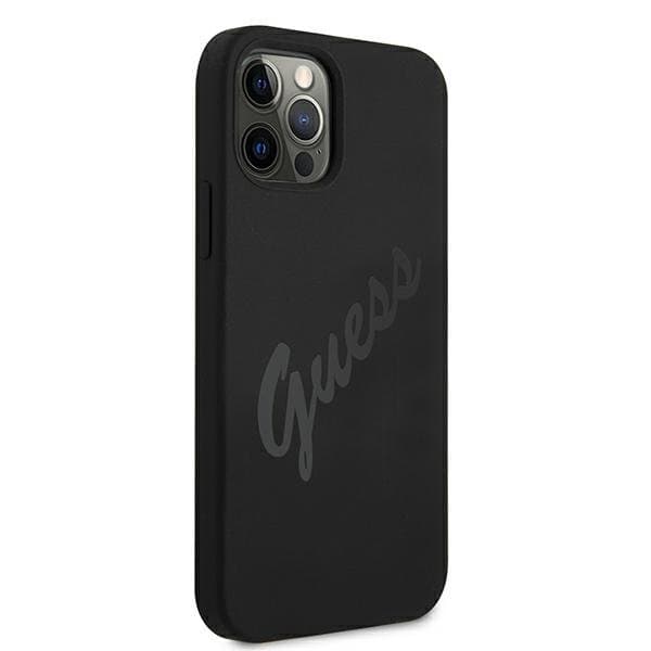 Guess iPhone 12 Pro Max Skal Script Vintage - Svart