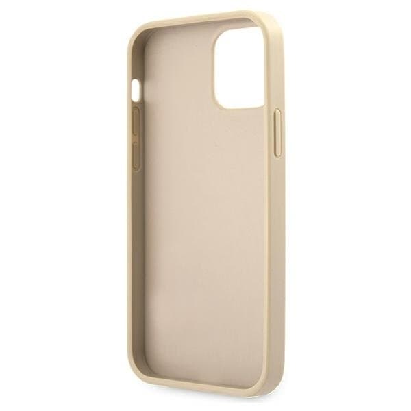 GUESS Skal iPhone 12 & 12 Pro Saffiano Vintage - Guld