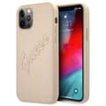 Miniatyrbild 1 av 8: GUESS Skal iPhone 12 & 12 Pro Saffiano Vintage - Guld