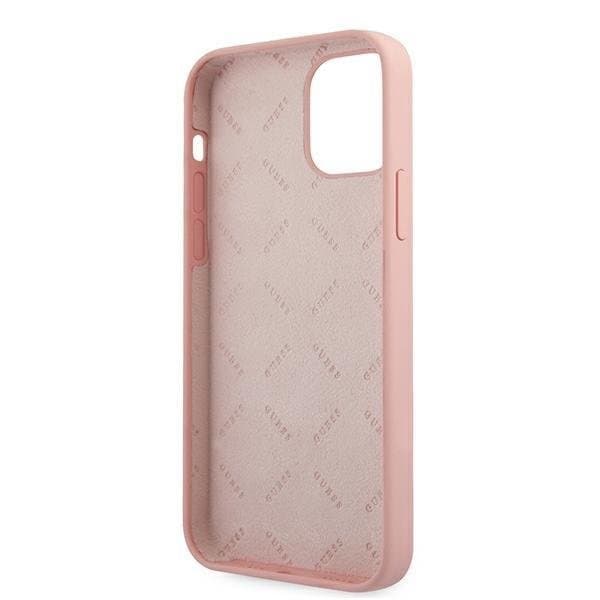 Guess Skal iPhone 12 Mini Script Vintage - Rosa