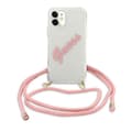 Miniatyrbild 2 av 6: Guess Skal iPhone 12 Mini Script Vintage Strap - Rosa