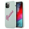 Miniatyrbild 1 av 8: Guess Skal iPhone 12 & 12 Pro Silikon Vintage - Blå/Fuschia