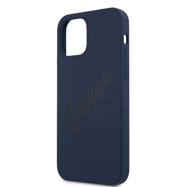 Guess iPhone 12 Pro Max Skal Script Vintage - Blå