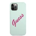 Miniatyrbild 3 av 8: Guess iPhone 12 Pro Max Skal Silikon Vintage - Blå/Fuschia