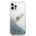 Miniatyrbild 3 av 9: Guess iPhone 12 Pro Max Skal Glitter Vintage Script - Blå