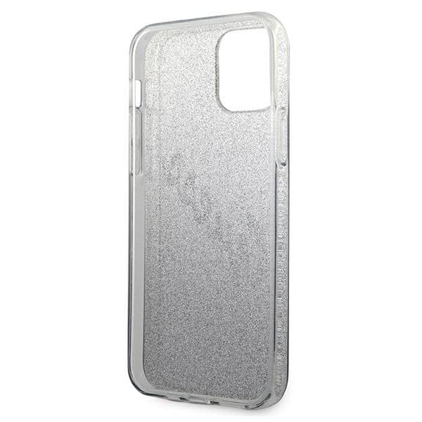 Guess Skal iPhone 12 & 12 Pro Glitter Gradient Script - Svart