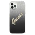 Miniatyrbild 1 av 11: Guess Skal iPhone 12 & 12 Pro Glitter Gradient Script - Svart