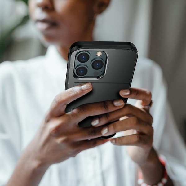 Hybrid Skal med Kortplats till iPhone 13 Pro Max - Svart