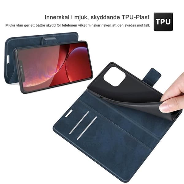 RFID-Skyddat Plånboksfodral iPhone 13 Mini - Boom of Sweden