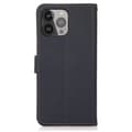 Miniatyrbild 3 av 10: Khazneh Äkta Läder Fodral till iPhone 13 Pro - Blå