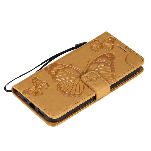 Fjärilar Plånboksfodral iPhone 13 Mini - Gul