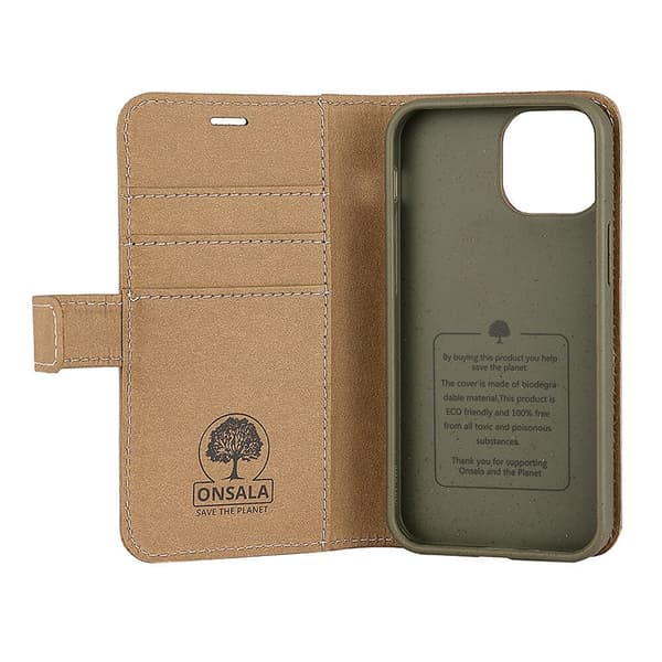 Onsala ECO Mobilfodral till iPhone 13 Mini - Ljusbrun