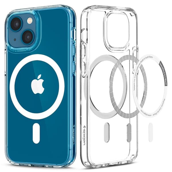 Spigen Ultra Hybrid Magsafe Mobilskal iPhone 13 - Vit