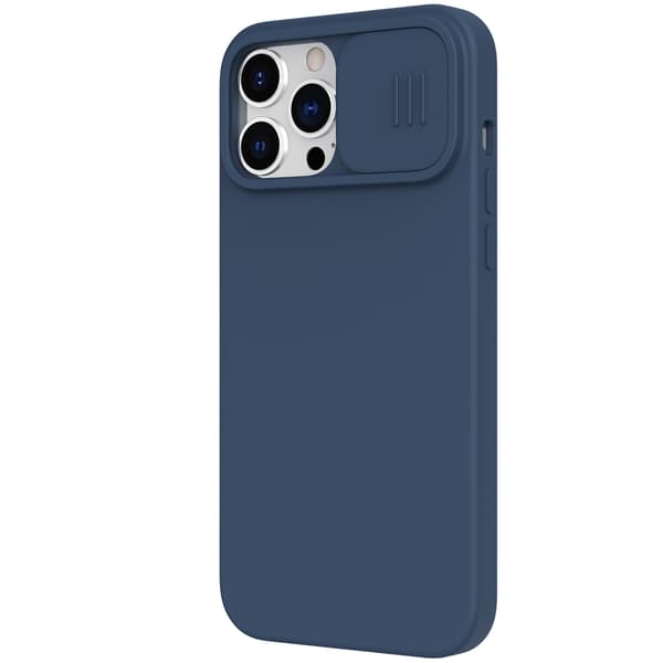 Nillkin CamShield Silky Silikon Skal iPhone 13 Pro Max - Blå
