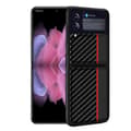 Miniatyrbild 1 av 5: Carbon Stripe mobilskal till Samsung Galaxy Z Flip 3 - Röd