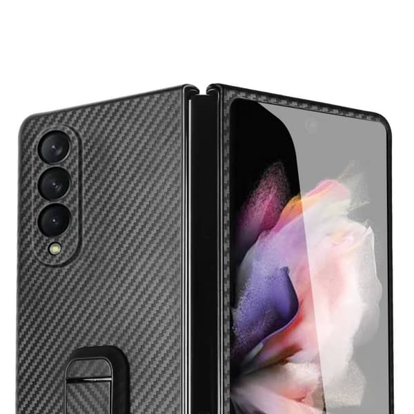 Carbon Fiber Mobilskal till Samsung Galaxy Z Fold 3 - Svart