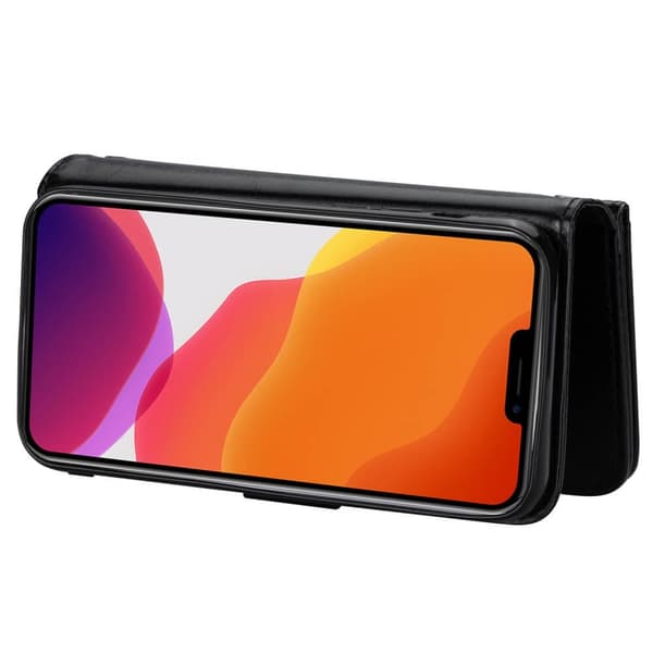 2-i-1 iPhone 13 Pro Plånboksfodral med 9 Kortplatser - Svart