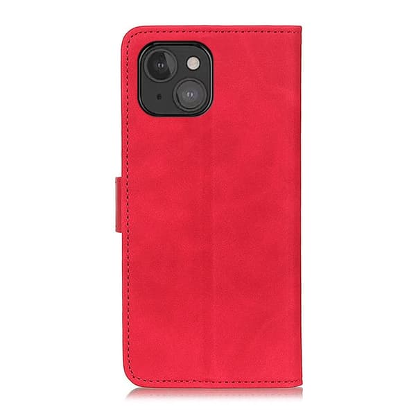 Khazneh Retro Plånboksfodral till iPhone 13 Mini - Röd