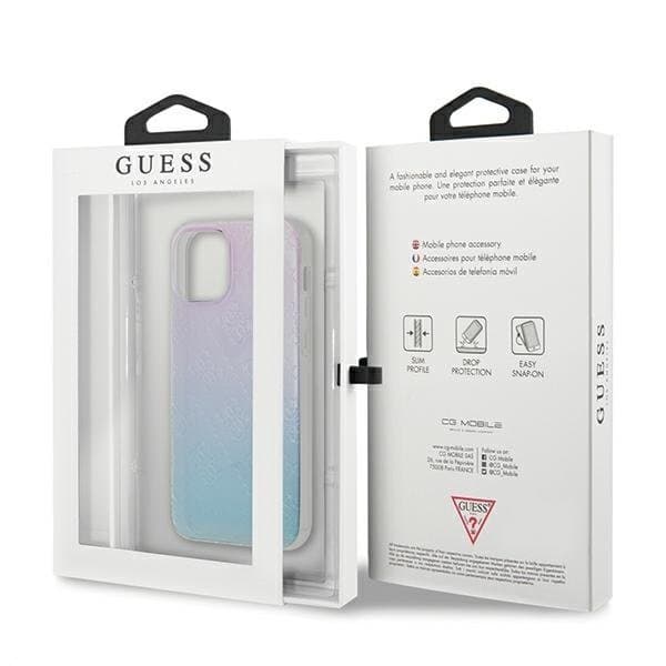 Guess Skal iPhone 12 mini 3D Pattern Collection - Blå