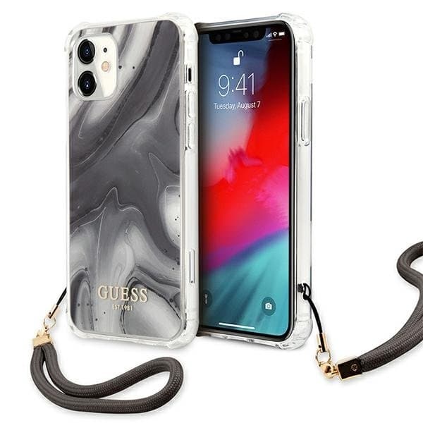 Guess Marble Collection Skal iPhone 12 Mini - Grå