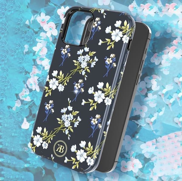 Kingxbar iPhone 12 mini Skal Blossom Swarovski Crystals - Flerfärgad