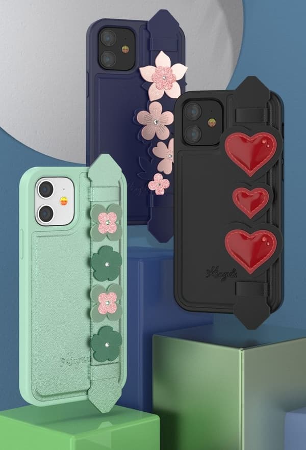Kingxbar Swarovski Crystal Mobilskal iPhone 12 mini - Svart