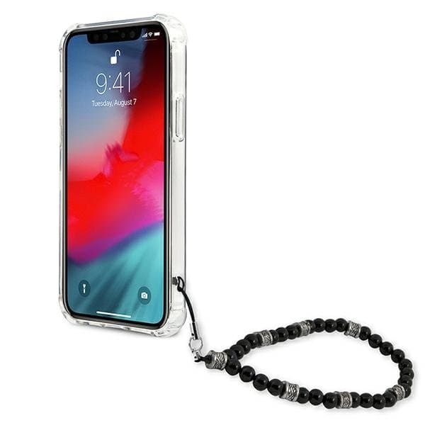 Guess Skal iPhone 12 & 12 Pro Black Pearl - Transparent