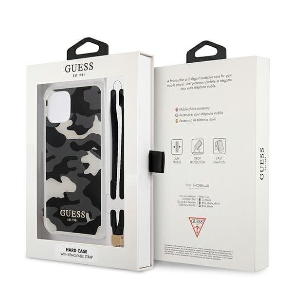 Guess Skal iPhone 12 & 12 Pro Camo Collection - Svart