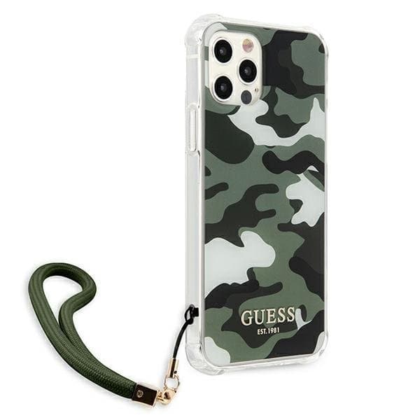Guess Skal iPhone 12 & 12 Pro Camo Collection - Grön