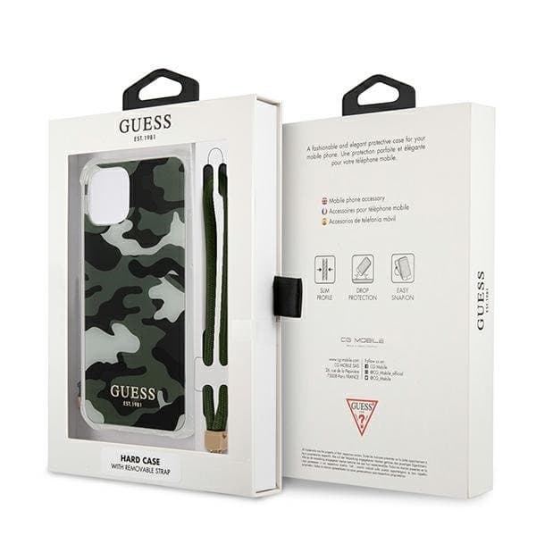 Guess Skal iPhone 12 & 12 Pro Camo Collection - Grön