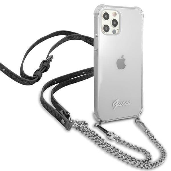Guess Skal iPhone 12 & 12 Pro Silver Chain - Silver