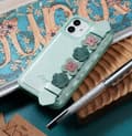 Miniatyrbild 5 av 11: Kingxbar Sweet Mobilskal Swarovski iPhone 12 & 12 Pro - Svart