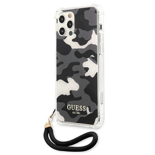 Guess iPhone 12 Pro Max Skal Camo Collection - Svart