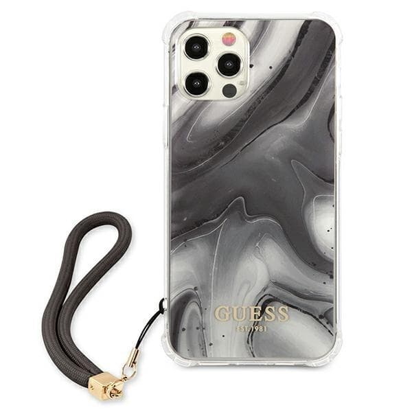 Guess iPhone 12 Pro Max Skal Marble Collection - Grå