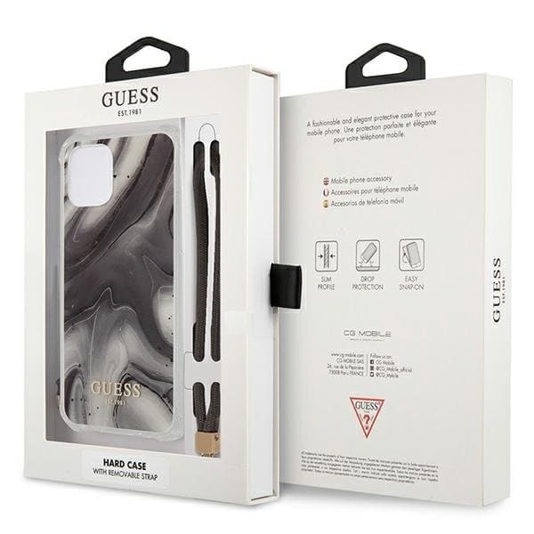 Guess iPhone 12 Pro Max Skal Marble Collection - Grå