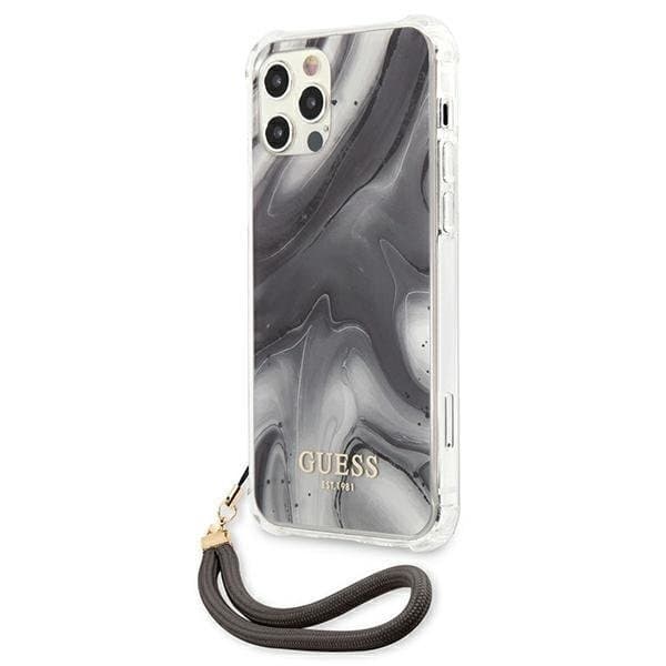 Guess iPhone 12 Pro Max Skal Marble Collection - Grå