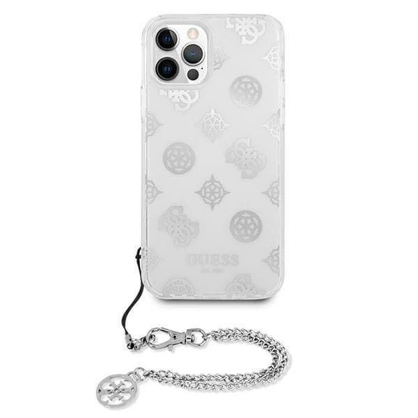 Guess iPhone 12 Pro Max Skal Peony Chain Collection - Silver