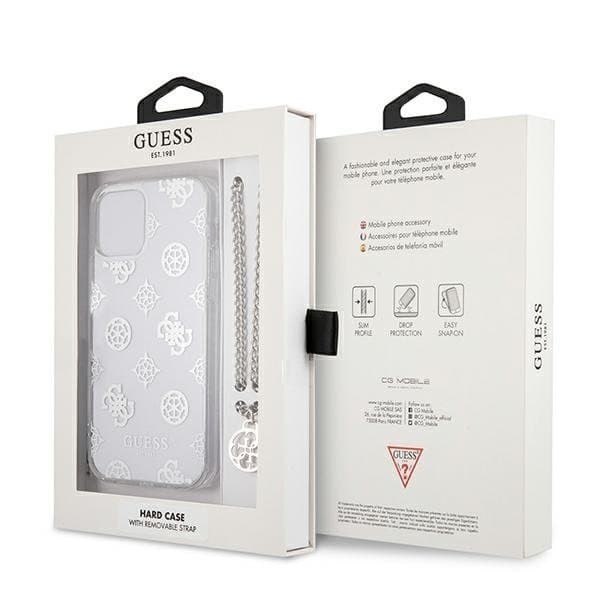 Guess iPhone 12 Pro Max Skal Peony Chain Collection - Silver