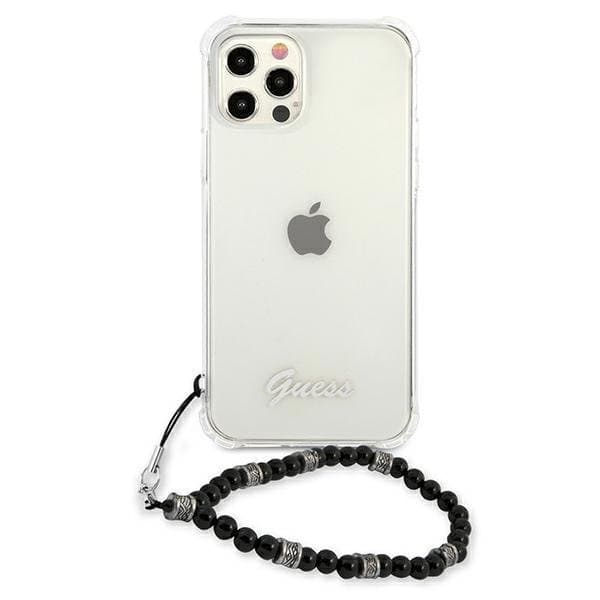 Guess iPhone 12 Pro Max Skal Svart Pearl - Transparent