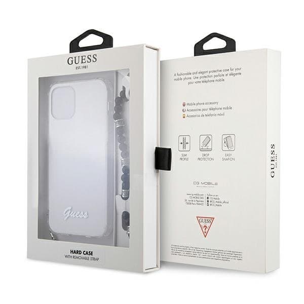 Guess iPhone 12 Pro Max Skal Svart Pearl - Transparent