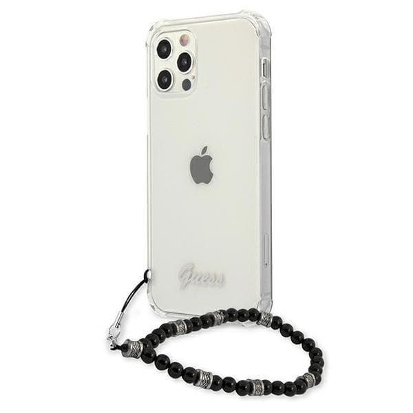 Guess iPhone 12 Pro Max Skal Svart Pearl - Transparent
