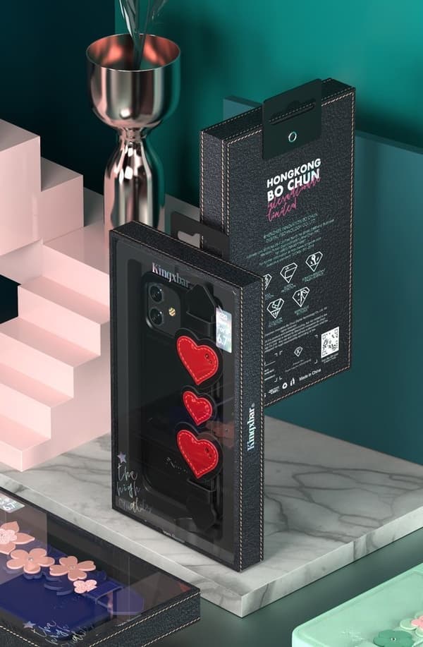 Kingxbar Sweet MobiliPhone 12 Pro Max Skal - Svart