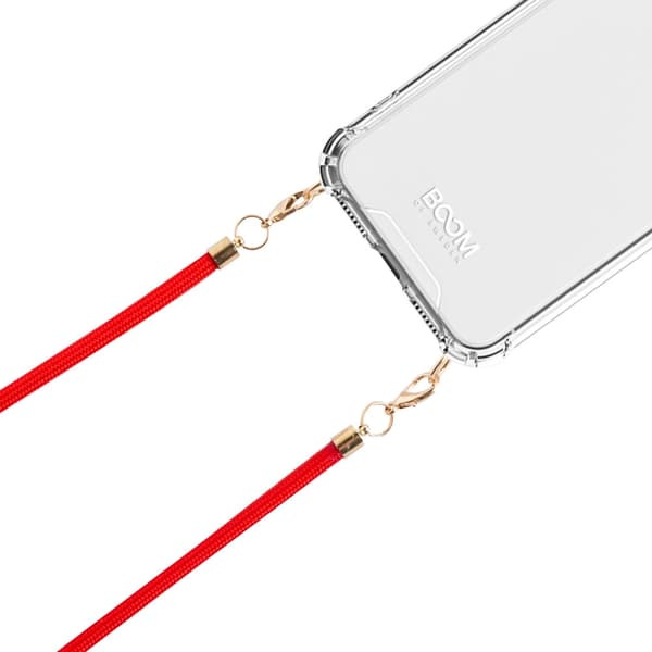 Boom iPhone 13 skal med mobilhalsband- Rope Red