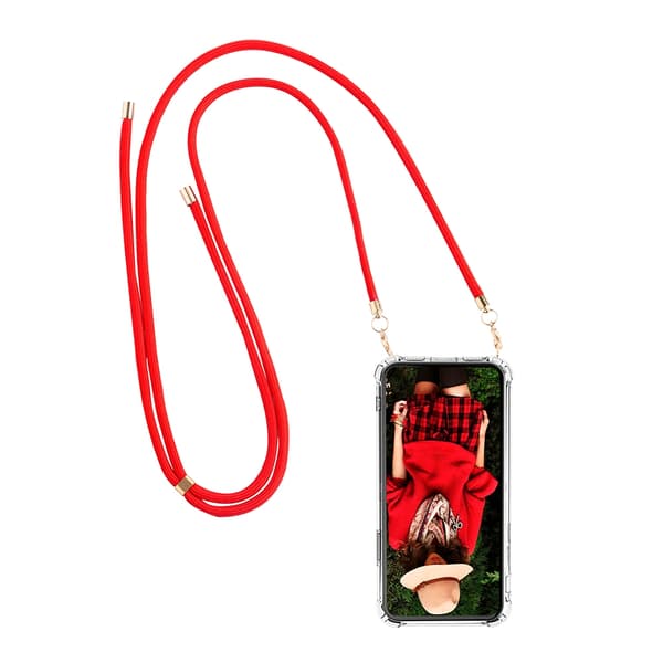 Boom iPhone 13 skal med mobilhalsband- Rope Red