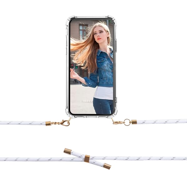 Boom iPhone 13 skal med mobilhalsband- Rope Stipes