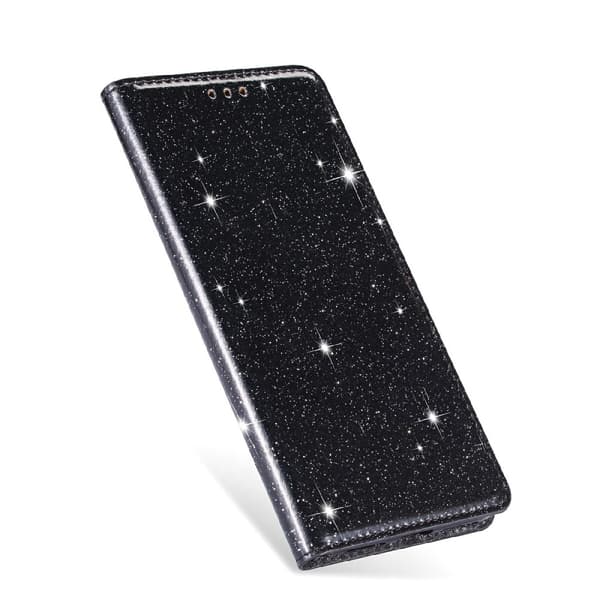 Glittrande Plånboksfodral iPhone 13 Pro - Svart